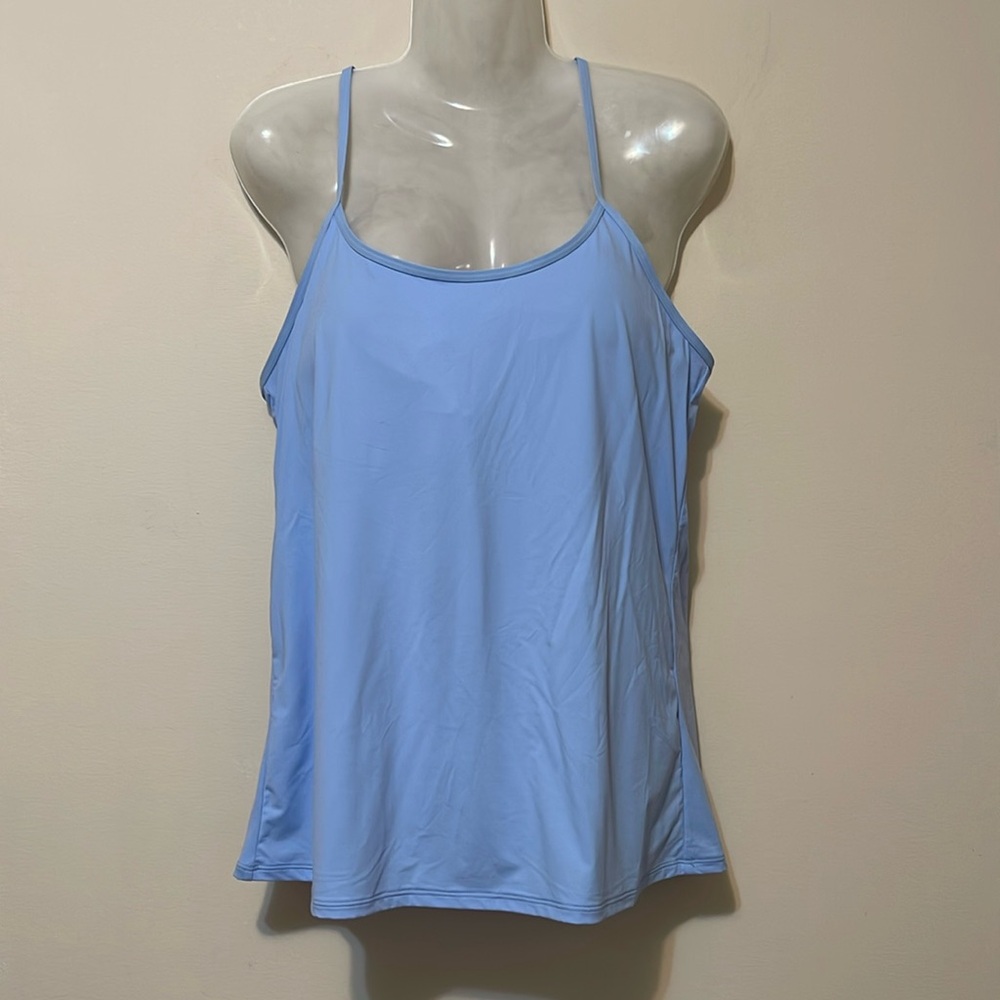 Light Blue Criss Cross Top